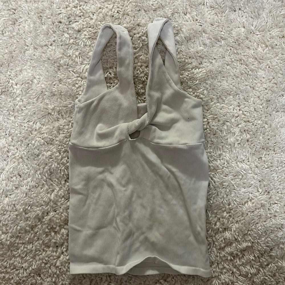 White free people tank top